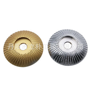 Adhesive Backed Sanding Discs Gold And Silver Carbon Steel Spiky Grinding Disc For Woodworking Leather Polishing Root Carving - Product Image 1