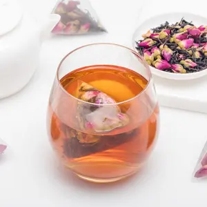 Private Label Organic Rose Flower Herbal Blended Tea Rose Black Tea for Skin Care
