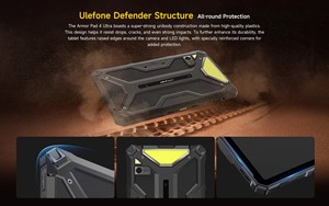 Ulefone Armor Pad 4 Ultra 5G Rugged Tablet PC Android 14 10.36Inch 11800MAh NFC LED 50MP Main Camera IP68 PAD 10W <b>Dock</b> Charging - Product Image 5