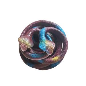 Di vendita calda per bambini simulato serpente di gomma morbida che Tricking serpente divertente serpente di gomma scherzo e Tricking giocattolo - Product Image 4