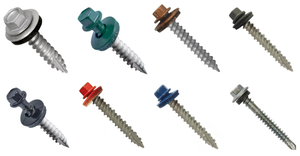 #12X2-1/<span class=keywords><strong>2</strong></span> "TORNILLOS PARA TECHO DE METAL <span class=keywords><strong>Tornillo</strong></span> autorroscante de cabeza hexagonal de color con arandela EPDM - Product Image 4