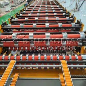 Wellpappe und trapezförmige Doppelschicht-Dach blech walzen form maschine - Product Image 3