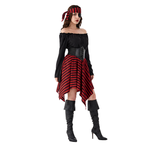 Nouveau Costume de <span class=keywords><strong>Pirate</strong></span> Feinuo pour Femmes Adultes, Kit de <span class=keywords><strong>Déguisement</strong></span> pour Halloween - Product Image 3