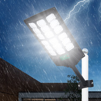 Lampe solaire LED IP65 pour extérieur, idéale pour la maison, la cour, la rue ; avec télécommande intelligente et détecteur de mouvement, fixation murale