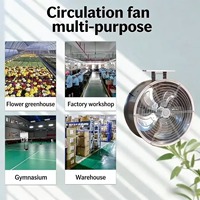Ventilateur de circulation d'air suspendu Han Zhichen pour serre et ferme avicole, ventilateur de plafond de refroidissement à flux annulaire, OEM, avec roulement à billes en acier inoxydable