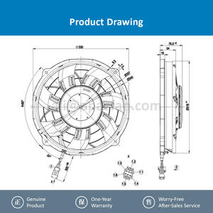 Ventilateur centrifuge de refroidissement OEM pour véhicule de transport ferroviaire, pour W3G300-BV25-23 26VDC 380W 14.6A 3940RPM IP24 - Product Image 4