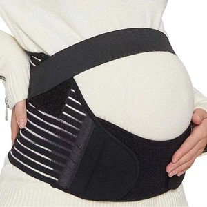 Ceinture de soutien de maternité respirante et réglable pour la grossesse, tailles S M L XL XXL, noir, beige - Product Image 1