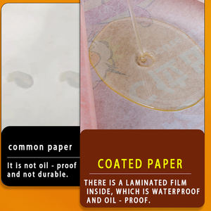 Sac en papier pour aliments, personnalisable en usine, avec logo en flexographie, résistant à la graisse, en papier ciré, pour emballage alimentaire, sandwich, hamburger, à emporter - Product Image 3