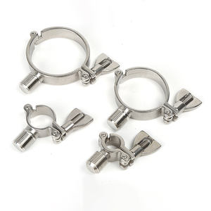 Yüksek kaliteli SS304 paslanmaz çelik boru kelepçesi 1/2 "-6" konu çubuk G1/2 "pürüzsüz yüzey boru askıları/olta tutucular adedi 1 parça - Product Image 1