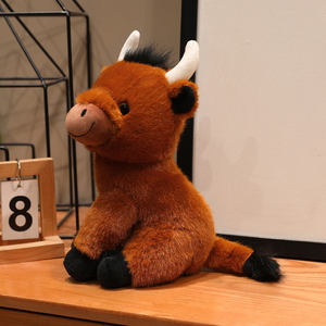 Nouveau jouet en peluche <span class=keywords><strong>vache</strong></span> des Highlands, cadeau pour enfants, <span class=keywords><strong>mini</strong></span> jouets pour machine à griffes, décoration de bureau, produits mignons, jouet en peluche doux - Product Image 5