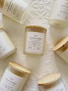 Ensemble cadeau de bougies parfumées artisanales biologiques LANJO avec logo et emballage personnalisés pour la fragrance d'intérieur, Thanksgiving et Noël - Product Image 2