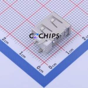 906-161B1018D10200 USB Connector Through hole Component (THT) Connector Type-A USB 2.0 Female Side Insert - Product Image 2