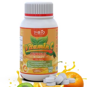 <span class=keywords><strong>Compresse</strong></span> Masticabili di <span class=keywords><strong>Vitamina</strong></span> <span class=keywords><strong>C</strong></span> 500mg, 1000mg per Porzione, Integratore Alimentare a Basso Contenuto Calorico di Ascorbato di Sodio per Adulti Disponibile - Product Image 1