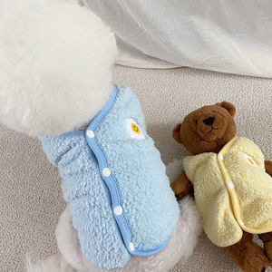 Puppy <b>clothes</b>, autumn and winter fleece vests, <b>cat</b> and internet celebrity pet Teddy, Bichon Frise, Poodle, Pomeranian autumn - Product Image 4
