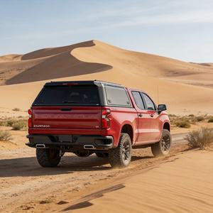 Cubierta Rígida Impermeable de Alta Calidad con Cierre para Camionetas Todoterreno <span class=keywords><strong>Chevrolet</strong></span> Colorado y Silverado, de Aluminio con Ventanas Corredizas - Product Image 3