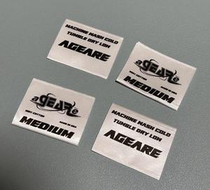 Etiquetas de Ropa Personalizadas de Alta Densidad y Calidad, de Satén <span class=keywords><strong>Pika</strong></span>, de Algodón y Poliéster, Accesorios para Prendas, Lavables, con Logotipo Impreso - Product Image 1