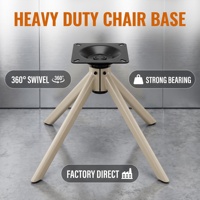 Base de chaise pivotante moderne en fer de qualité supérieure à 4 pieds, robuste, pour salle à manger, remplacement de mobilier, directement de l'usine