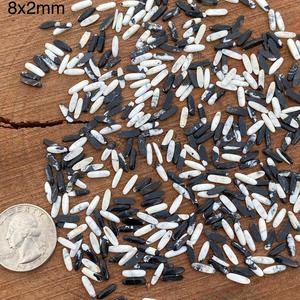 Cabujón Ovalado de Búfalo Blanco de 8x2 mm, Gema Suelta del Suroeste, Perfectamente Calibrado - Product Image 4