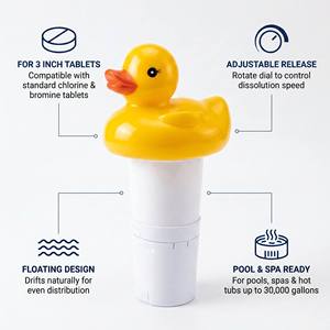 Dosificador Químico Flotante <span class=keywords><strong>de</strong></span> Plástico en Forma <span class=keywords><strong>de</strong></span> Pato Grande <span class=keywords><strong>para</strong></span> Tabletas <span class=keywords><strong>de</strong></span> 3 Pulgadas, Liberación Lenta Ajustable <span class=keywords><strong>para</strong></span> Mantenimiento <span class=keywords><strong>de</strong></span> Piscinas y Spas - Product Image 2