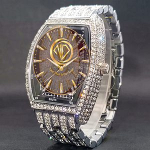 Montre en Moissanite Diamant de Qualité Export, Bijoux de Luxe Hip Hop VVS Iced Out, Design Bling Personnalisé Disponible en Gros - Product Image 1
