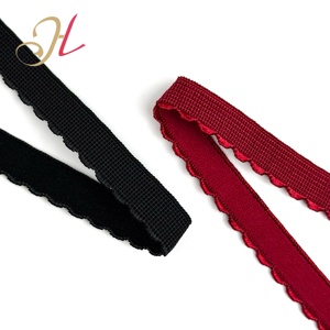 Bán buôn đầy màu sắc 1.2cm răng cạnh Picot ban nhạc đàn hồi nylon ren TRIM chống trượt đồ lót đàn hồi Áo ngực dây đai - Product Image 5