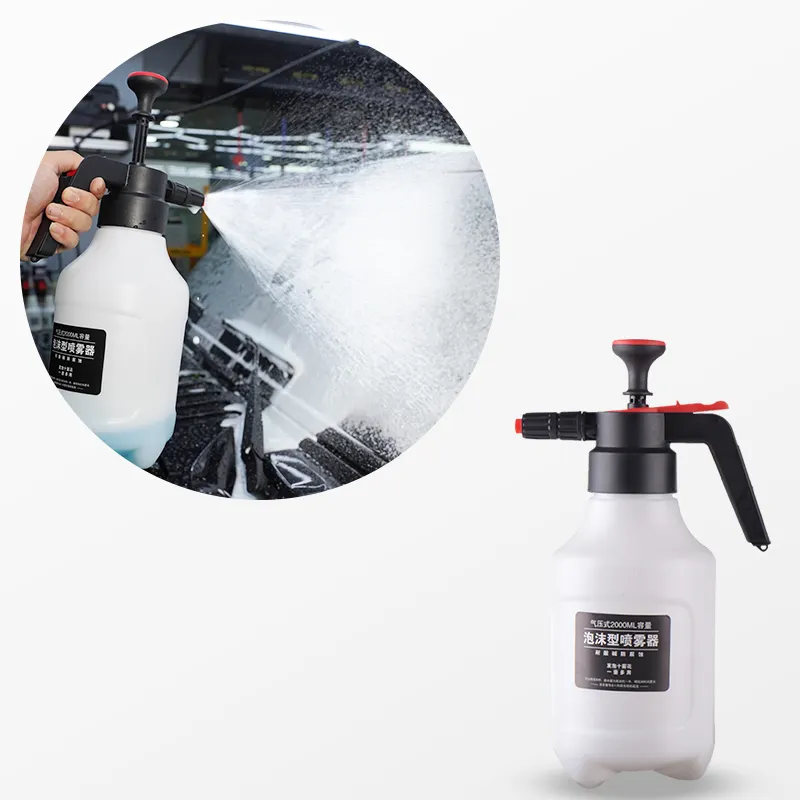 SGCB 2.0L Foaming Pump Sprayer Hand Pressure Car Wash Foam Sprayer Portable  Water Sprayer for Car House Cleaning Lawn Garden Watering