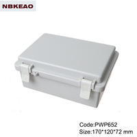 Boîte de jonction étanche de type loquet et charnière en plastique avec niveau de protection IP65, boîte d'enclosure pour l'électronique, enclosure en plastique personnalisée