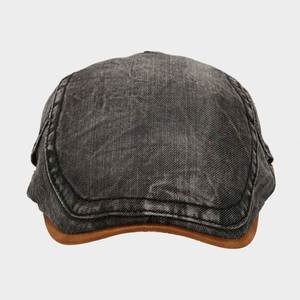 Béret en jean vintage pour hommes et femmes, casquette plate à bord court pour le quotidien, le sport, les activités de plein air et les voyages, idéale pour l'automne et l'hiver - Product Image 4