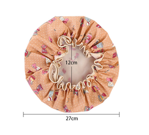 Bonnets <span class=keywords><strong>de</strong></span> douche licorne, chapeau <span class=keywords><strong>de</strong></span> <span class=keywords><strong>bain</strong></span> double couche pour femmes pour couvrir <span class=keywords><strong>les</strong></span> <span class=keywords><strong>cheveux</strong></span> longs et épais, <span class=keywords><strong>bonnet</strong></span> imperméable réutilisable - Product Image 3