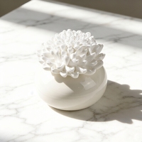 Diffuseur de parfum d'ambiance en cire de gypse céramique parfumée aux fleurs, fait main, écologique, pour huiles essentielles