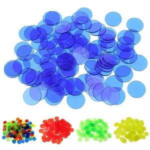 Monete in Plastica Trasparenti Colorate Morbide e Leggere 19mm 25mm per Conteggio Giochi Ausili Didattici per Bambini 4-6 Anni Uso Interno Vendita Calda - Product Image 6