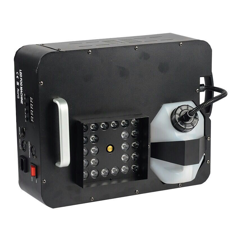 24 шт. 3 Вт RGB 3IN1 светодио дный 1500 Вт дым машина Dmx512 вверх распыления Fg машина для вечерние клуб Дискотека Dj