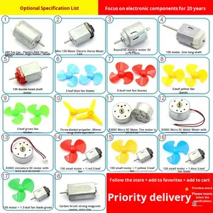 ชุดมอเตอร์ไฟฟ้ากระแสตรงแรงบิดสูง 280/370/R300C สำหรับการศึกษา STEM และงานศิลปะเชิงพลศาสตร์ - ชุดมอเตอร์หลายแรงดันไฟฟ้า 3V-12V สำหรับไมโคร - Product Image 5