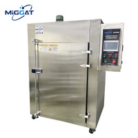 Four de séchage industriel à air chaud forcé en acier inoxydable sur mesure et chariot, armoire de cuisson OEM pour le durcissement du caoutchouc et du silicone, et le revêtement de peinture