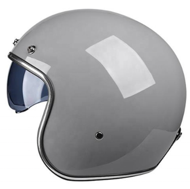 Fashion DOT ECE Certified Latte Style Motorcycle Retro Outdoor Riding Helmet 3/4 Half Helmet