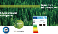 Pompe à chaleur air-eau Sunrain R290 à faible GWP A+++ 12KW Monobloc DC Inverter avec contrôle intelligent WiFi pour projets résidentiels et commerciaux
