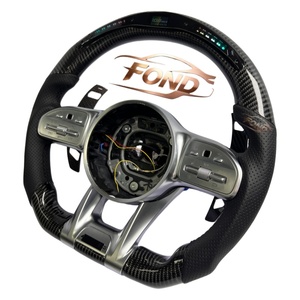 Volant sport en fibre de carbone personnalisé avec LED pour Mercedes-Benz <span class=keywords><strong>W204</strong></span> W205 W207 W212 W221 Classe A Classe E Classe S CLA CLE CLS <span class=keywords><strong>AMG</strong></span> - Product Image 2