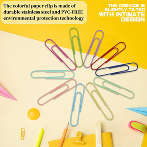 Đầy Màu Sắc Nhỏ Nhựa Tráng Nickel Kim Loại 28 Bạc Trắng Rose Vàng Tím Giấy <span class=keywords><strong>Clip</strong></span> Bookmark Giấy <span class=keywords><strong>Clip</strong></span> - Product Image 2