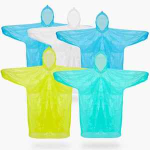 Personalizado al por mayor Unisex PE impermeable desechable de manga larga ropa de lluvia uniforme impermeable chaqueta de lluvia - Product Image 3