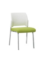 Chaise de conférence ergonomique empilable personnalisée OEM avec dossier coulissant en plastique et siège en mousse multicolore pour réunions de bureau