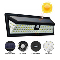 Lampe à détecteur de mouvement Extérieur Jardin Extérieur Montage Led Solaire Étanche Applique Murale Pour Jardin Extérieur