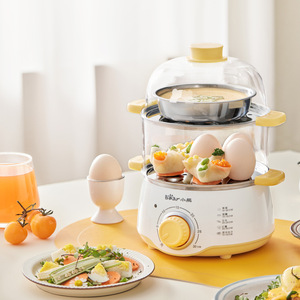 Cuiseur à œufs Bear ZDQ-C14F3, double couche, arrêt automatique, machine à petit-déjeuner multifonctionnelle pour dortoirs, mini - Product Image 1