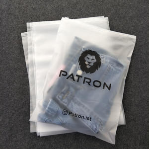 कस्टम मुद्रित लोगो कपड़े पैकेजिंग जिपर बैग स्लाइड ज़िप लॉक शर्ट अंडरवियर फ्रॉस्टेड मैट पैकिंग कपड़े प्लास्टिक बैग - Product Image 6