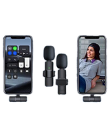 Microphone cravate sans fil K8 Mini pour iPhone et téléphone Android, Plug-and-Play, à clipser pour l'enregistrement vidéo, TikTok, Vlog