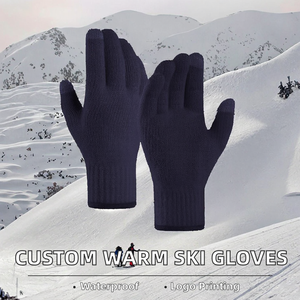 Gants de ski d'hiver isolés, équipement de ski à doigts entiers, imperméables, chauds, doublés, respirants, pour le snowboard, parfaits pour les activités extérieures par temps froid - Product Image 2