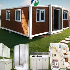 Casa Contenedor Plegable Móvil de Acero MCG, Prefabricada, Expandible de 20 Pies y 40 Pies, Casas Modulares para Uso Comercial - Product Image 1