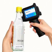 Impresora de Etiquetas Universal de Formato Ancho, Impresora de Inyección de Tinta Portátil Estable Chiky para Cuero PU