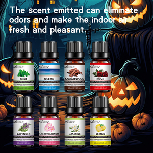 ODM OEM Mestin - Juego de 8 Aceites Esenciales, Humidificador, Difusor de Aire, Menta, Sándalo, Lavanda, Limón, Rosa, Fresco, 100% Puro - Product Image 5