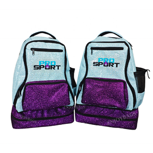 Sparkly Glitter Cheer Backpack <strong>for</strong> <strong>Girls</strong> All Ages, Dance Cheer <strong>Bag</strong> With Custom Rhinestone Logo, <strong>Black</strong> Glitter Cheer <strong>Bag</strong> - Product Image 2