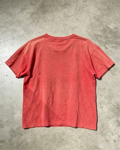 T-shirt à manches courtes rouge pour homme, col rond, coupe classique, 100% coton, tricoté, décontracté, couleur unie, tissu jersey - Product Image 2